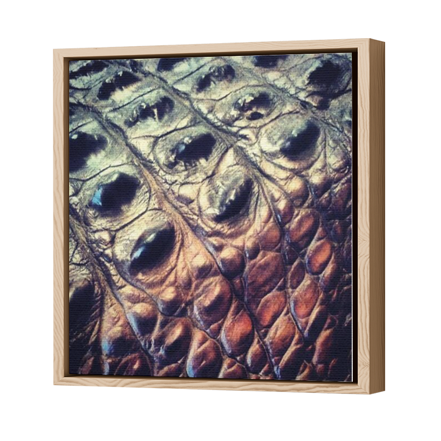 Thumbnail for Canvas - Wood Grain Floating Frame