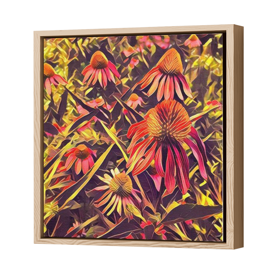 Thumbnail for Canvas - Wood Grain Floating Frame