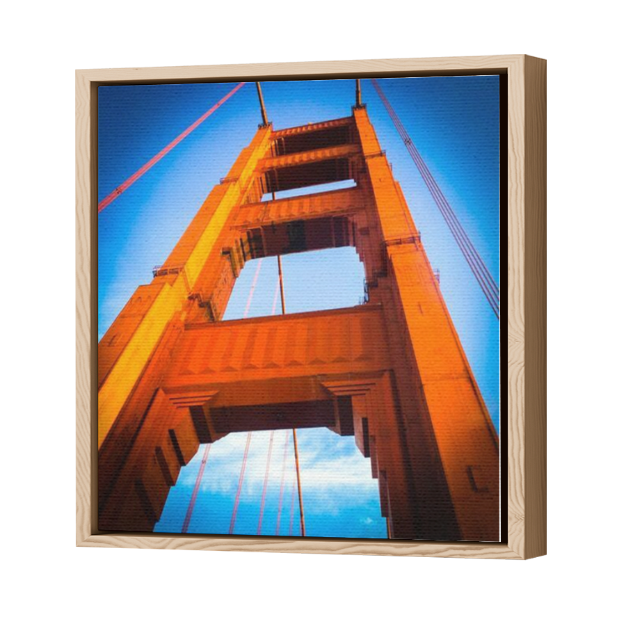 Thumbnail for Canvas - Wood Grain Floating Frame