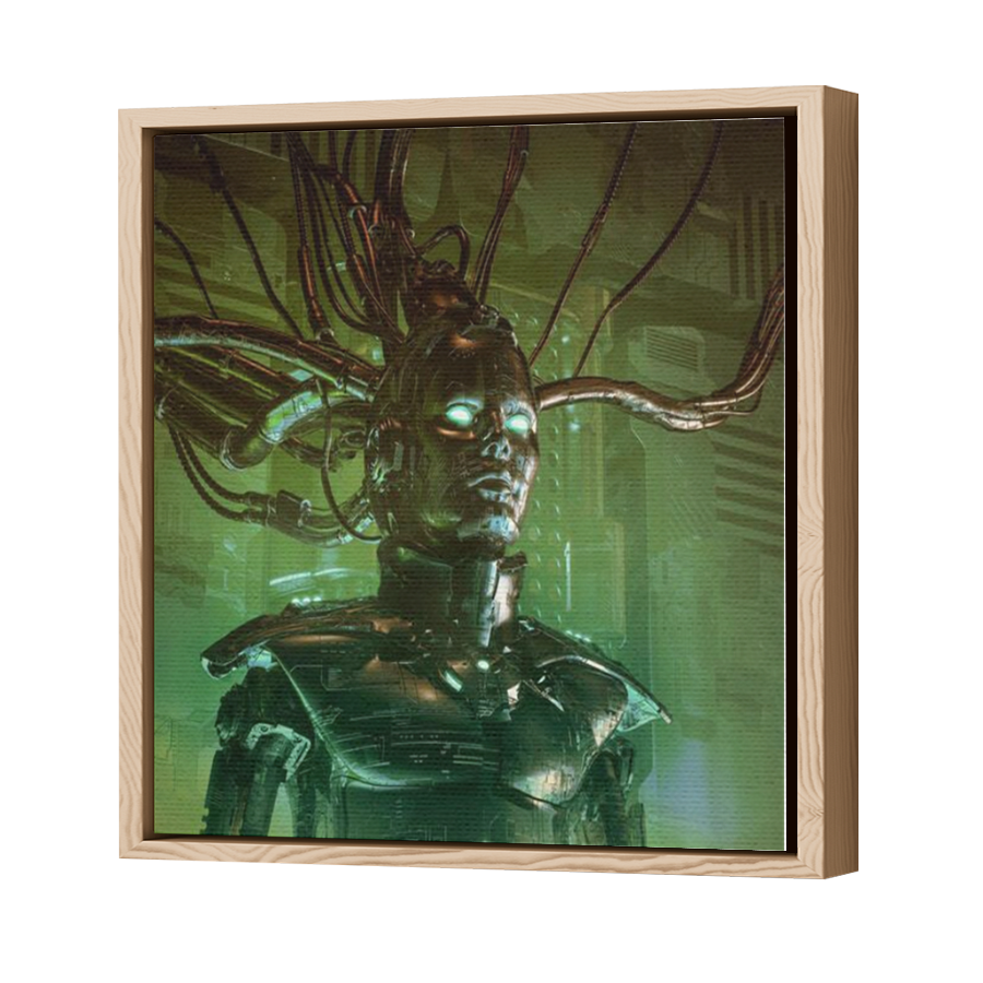 Thumbnail for Canvas - Wood Grain Floating Frame