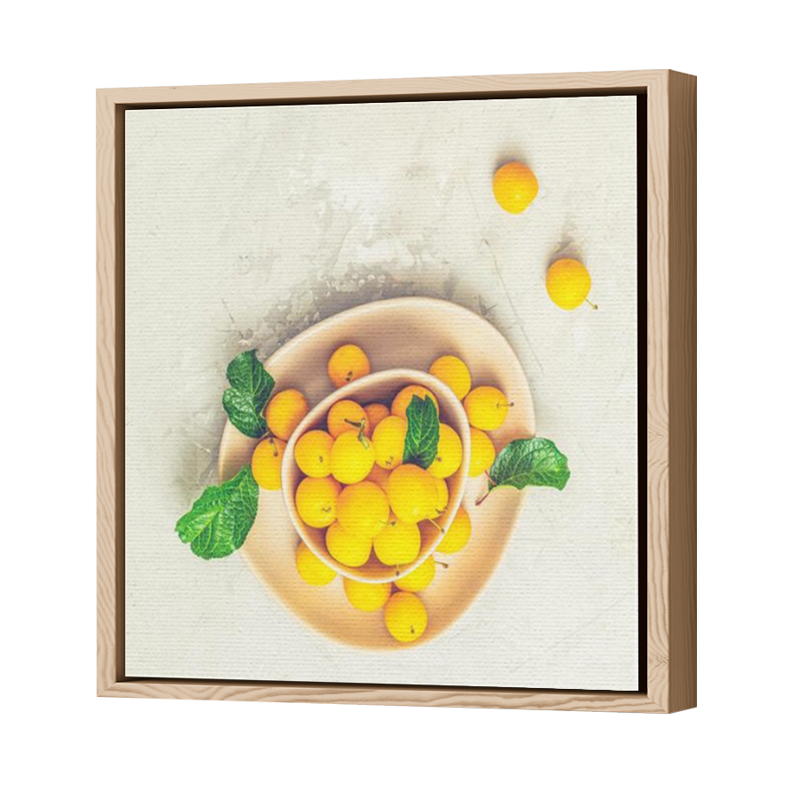 Thumbnail for Canvas - Wood Grain Floating Frame