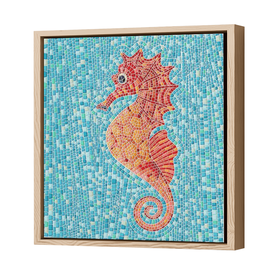 Thumbnail for Canvas - Wood Grain Floating Frame