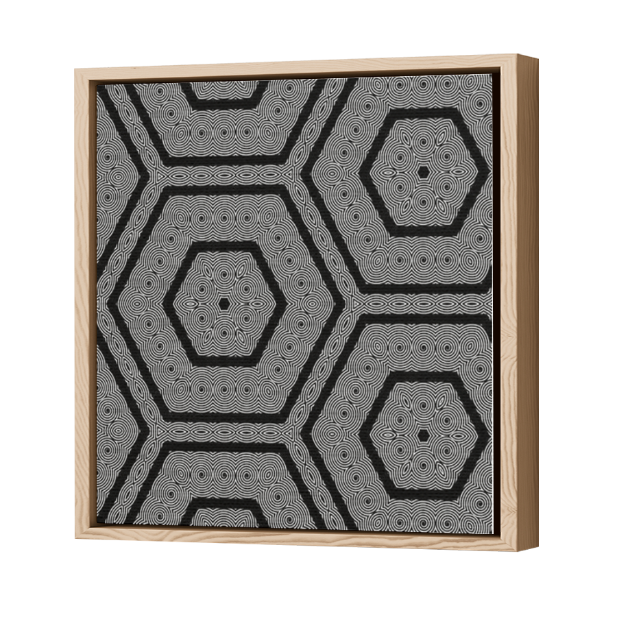 Thumbnail for Canvas - Wood Grain Floating Frame