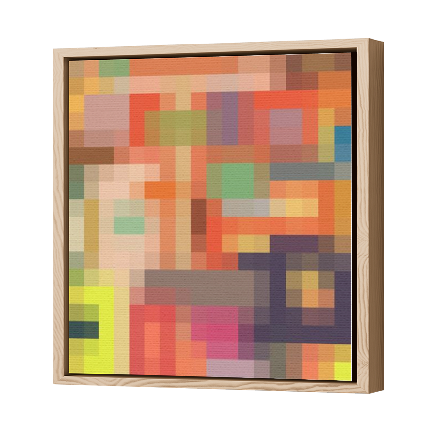 Thumbnail for Canvas - Wood Grain Floating Frame