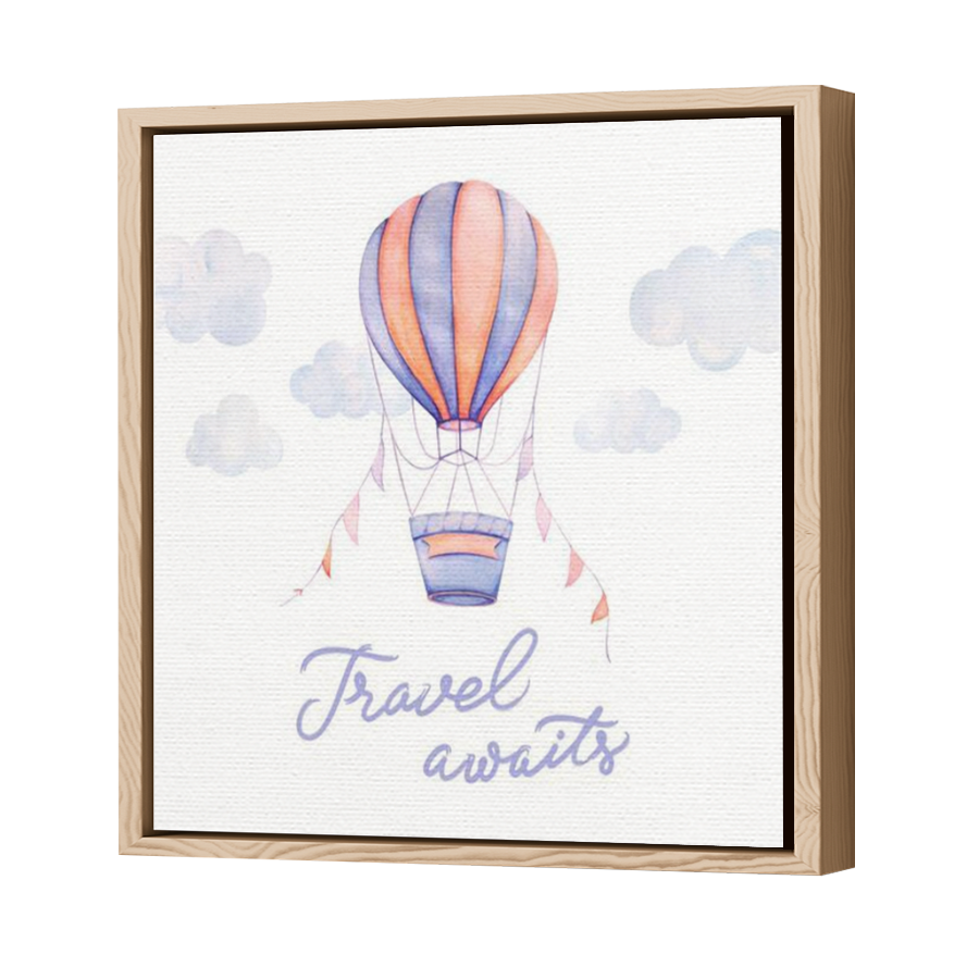 Thumbnail for Canvas - Wood Grain Floating Frame