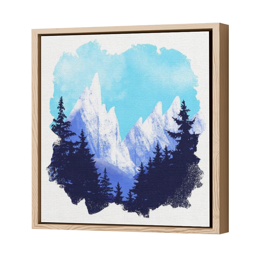 Thumbnail for Canvas - Wood Grain Floating Frame