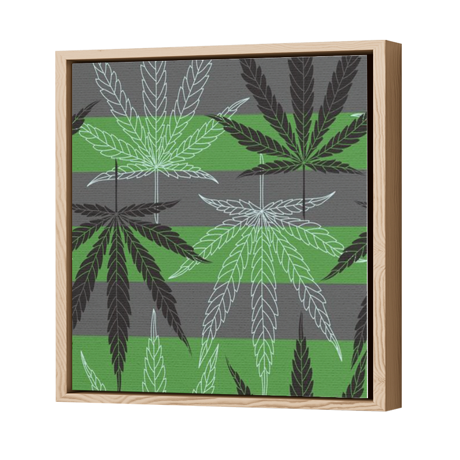Thumbnail for Canvas - Wood Grain Floating Frame
