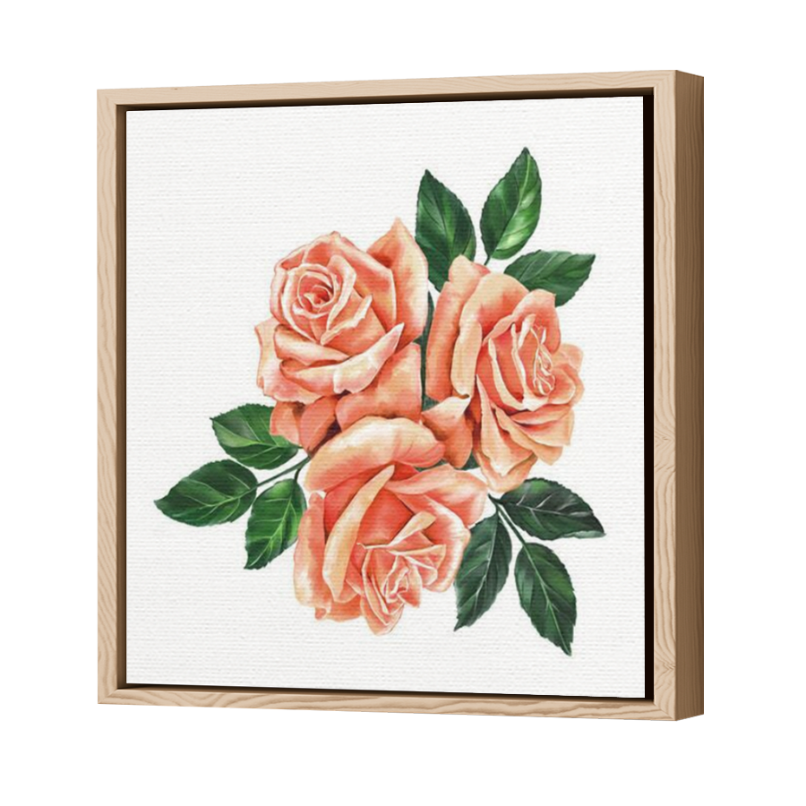 Thumbnail for Canvas - Wood Grain Floating Frame