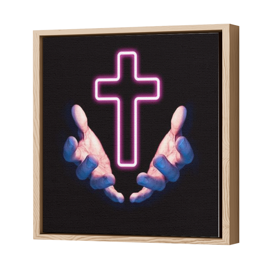 Thumbnail for Canvas - Wood Grain Floating Frame
