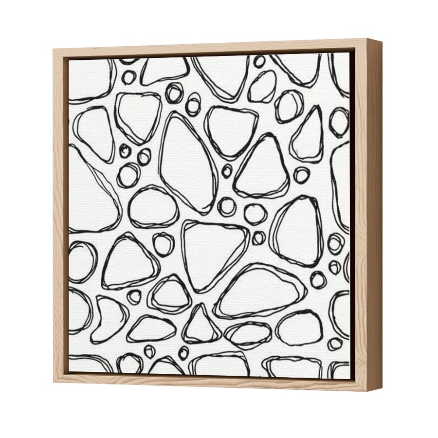 Thumbnail for Canvas - Wood Grain Floating Frame