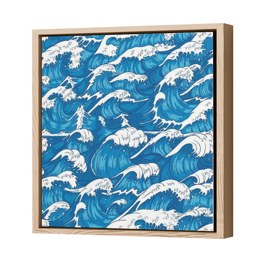 Thumbnail for Canvas - Wood Grain Floating Frame