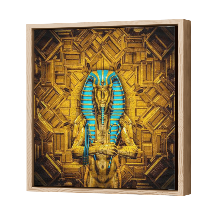 Thumbnail for Canvas - Wood Grain Floating Frame