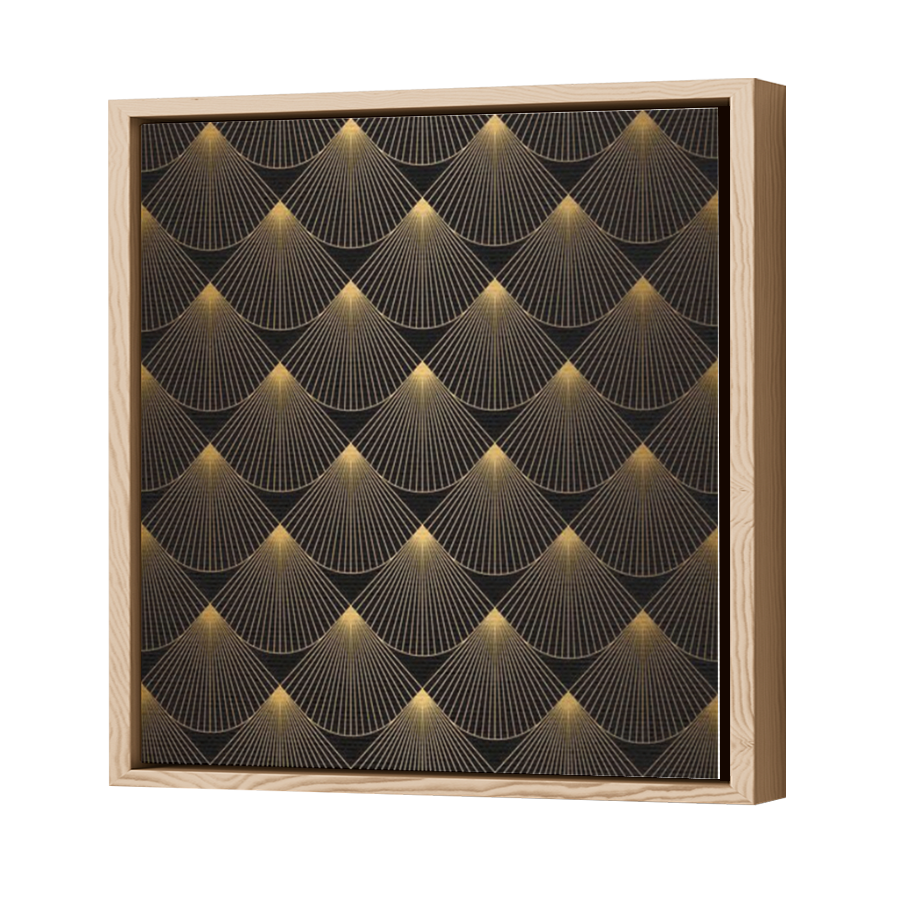 Thumbnail for Canvas - Wood Grain Floating Frame