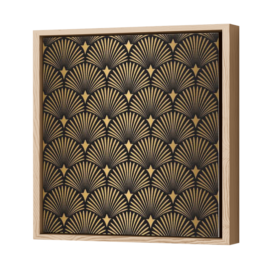 Thumbnail for Canvas - Wood Grain Floating Frame