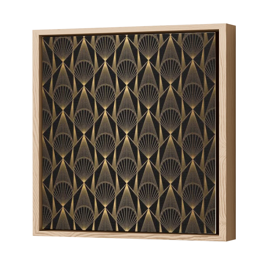 Thumbnail for Canvas - Wood Grain Floating Frame