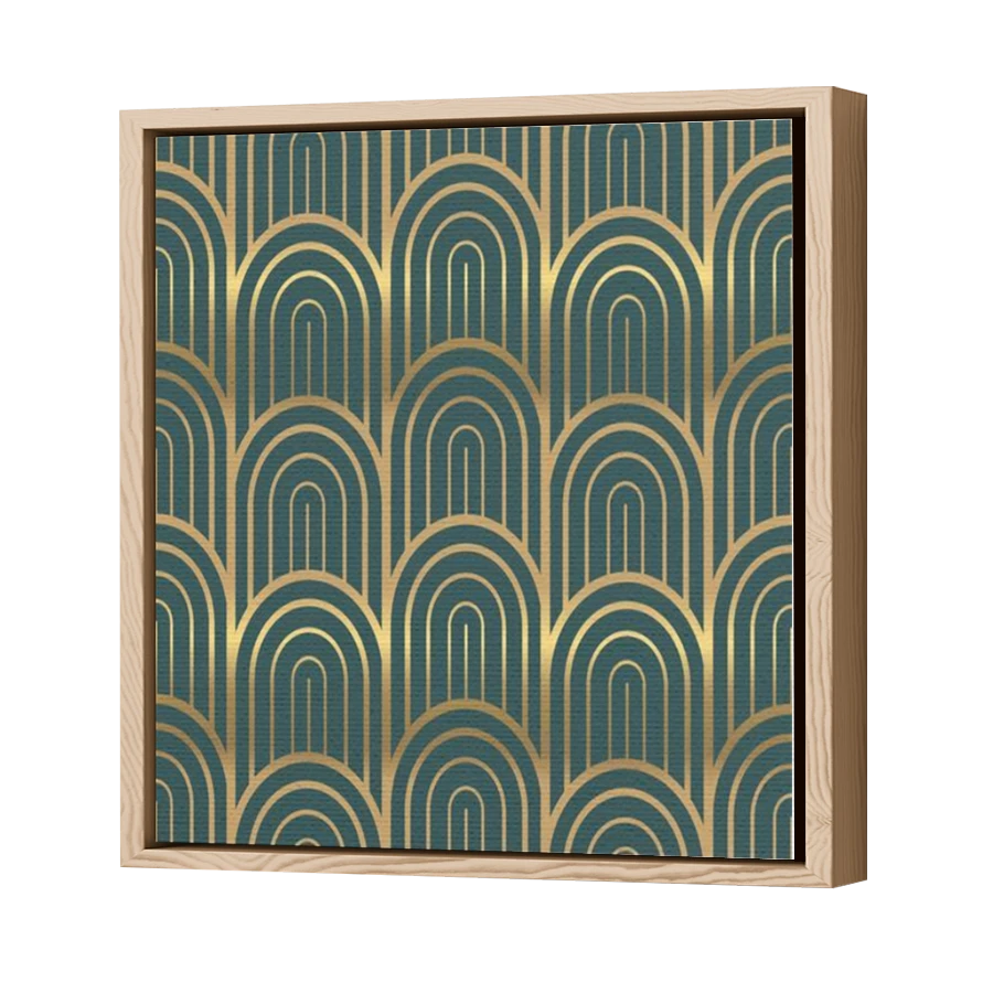 Thumbnail for Canvas - Wood Grain Floating Frame