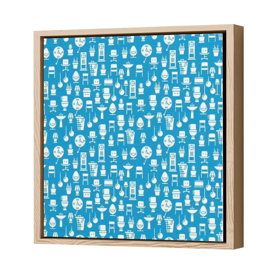Thumbnail for Canvas - Wood Grain Floating Frame