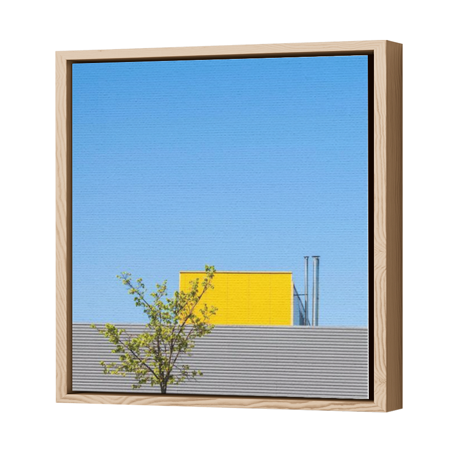 Thumbnail for Canvas - Wood Grain Floating Frame