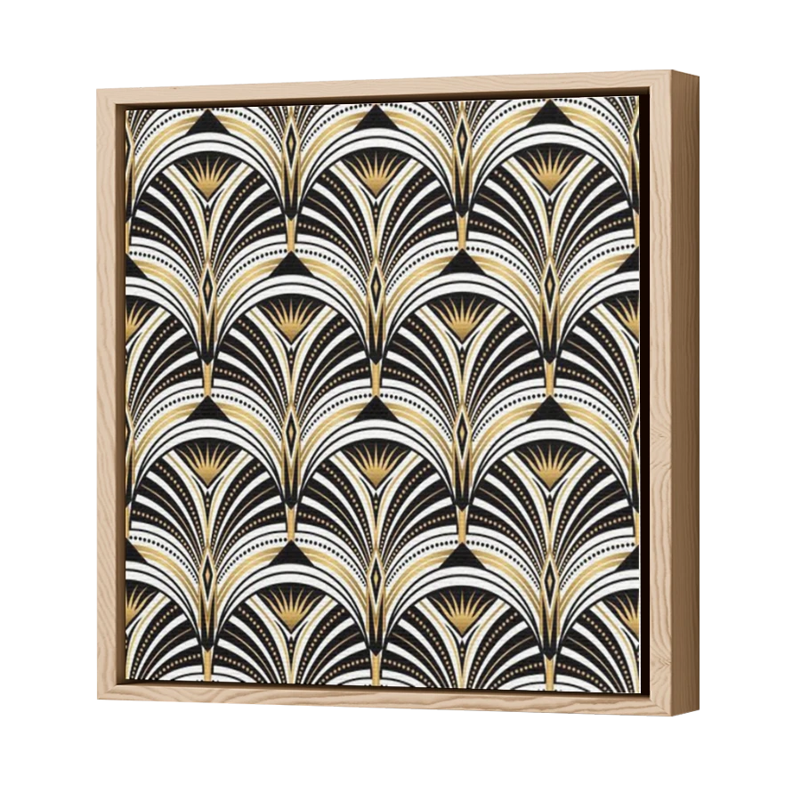 Thumbnail for Canvas - Wood Grain Floating Frame