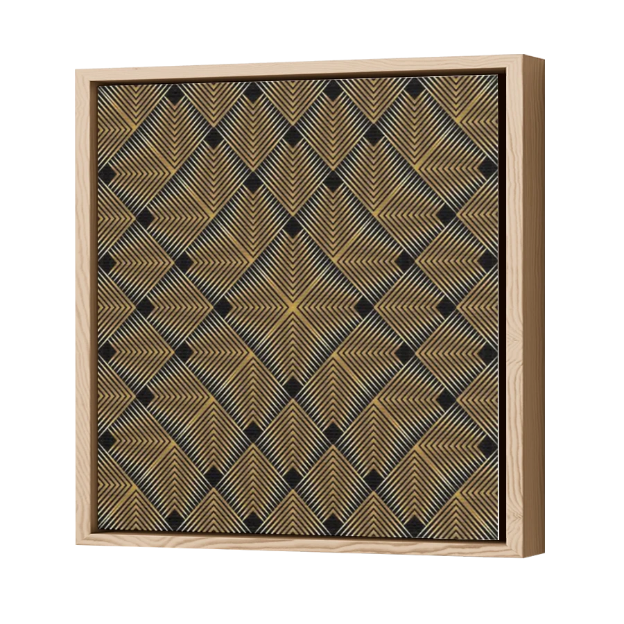 Thumbnail for Canvas - Wood Grain Floating Frame