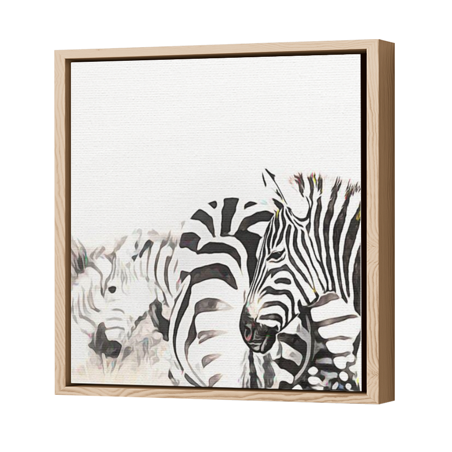 Thumbnail for Canvas - Wood Grain Floating Frame