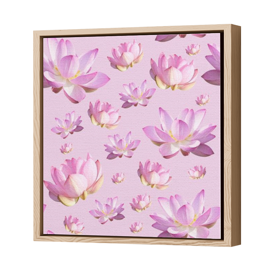 Thumbnail for Canvas - Wood Grain Floating Frame