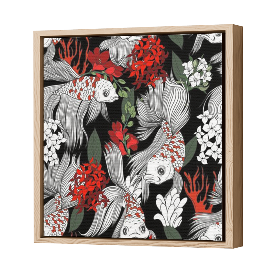 Thumbnail for Canvas - Wood Grain Floating Frame