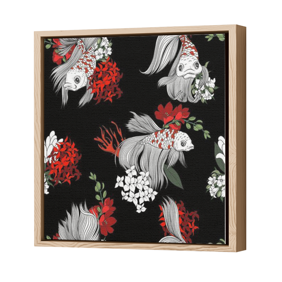 Thumbnail for Canvas - Wood Grain Floating Frame