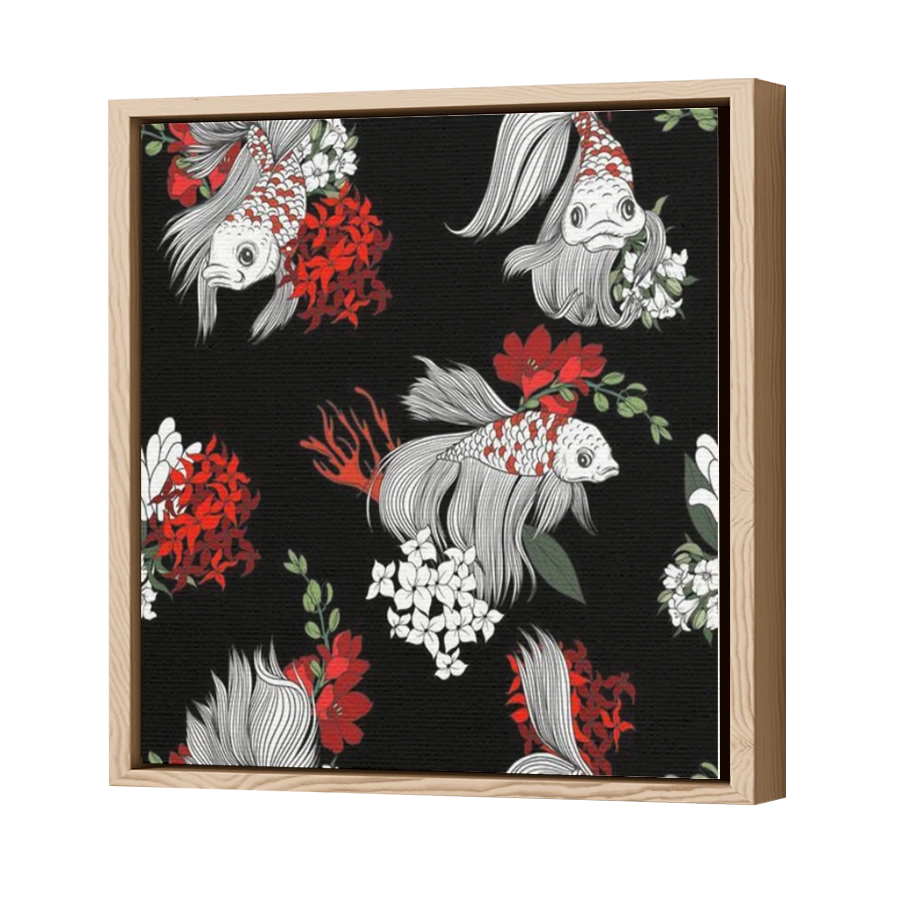 Thumbnail for Canvas - Wood Grain Floating Frame