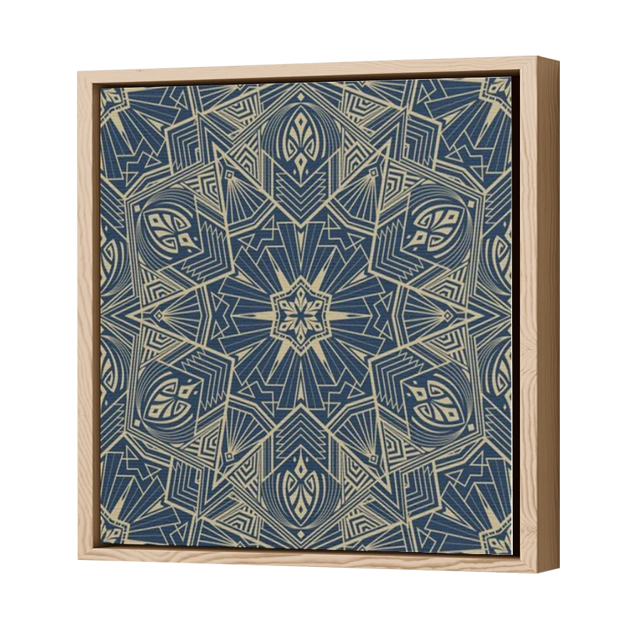 Thumbnail for Canvas - Wood Grain Floating Frame