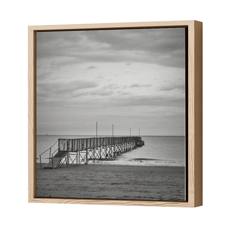 Thumbnail for Canvas - Wood Grain Floating Frame