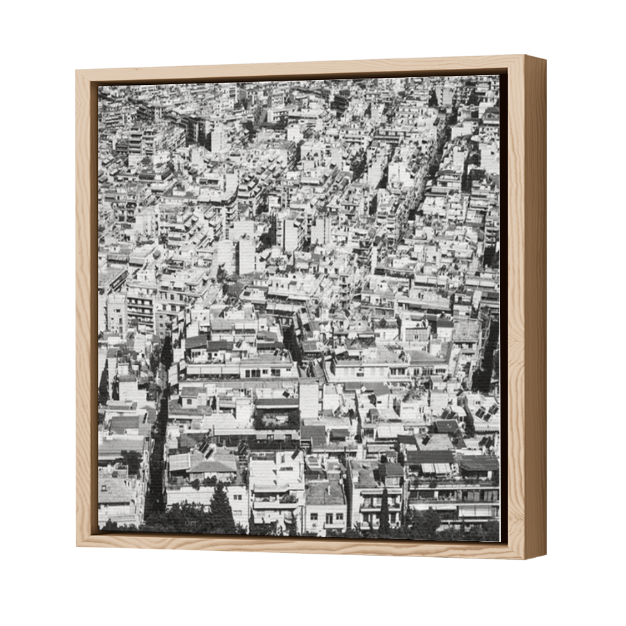 Thumbnail for Canvas - Wood Grain Floating Frame