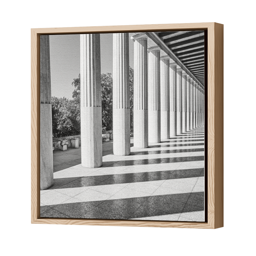 Thumbnail for Canvas - Wood Grain Floating Frame