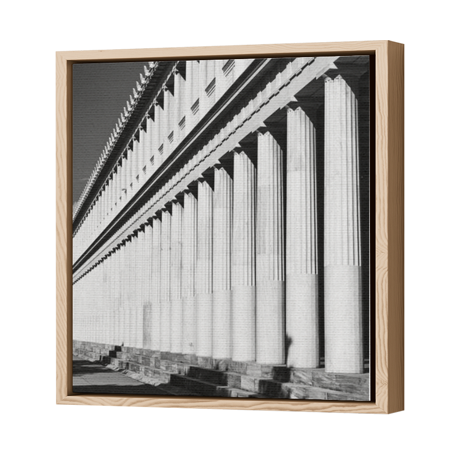 Thumbnail for Canvas - Wood Grain Floating Frame