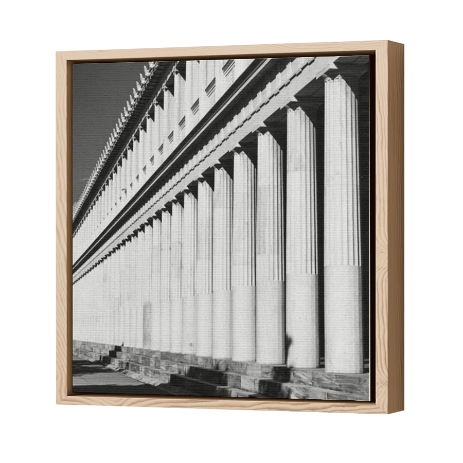 Thumbnail for Canvas - Wood Grain Floating Frame