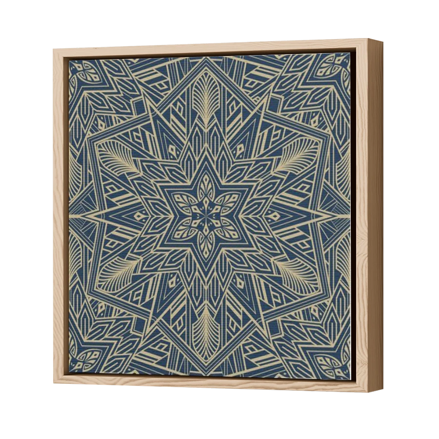 Thumbnail for Canvas - Wood Grain Floating Frame