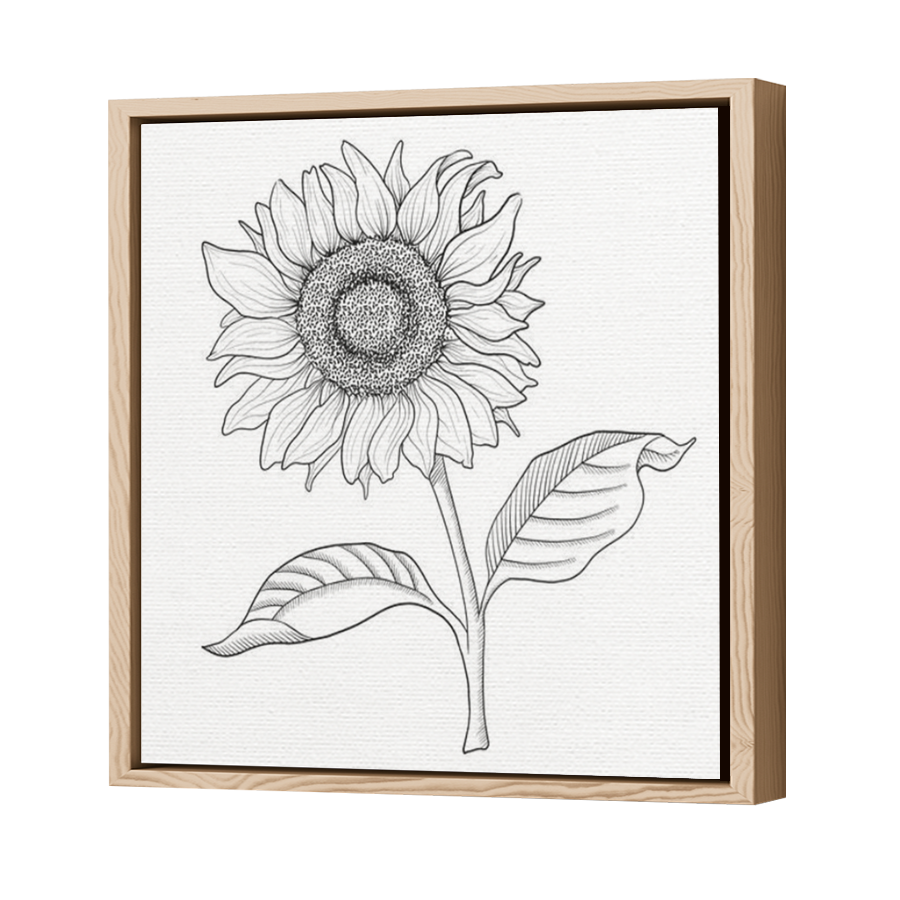Thumbnail for Canvas - Wood Grain Floating Frame