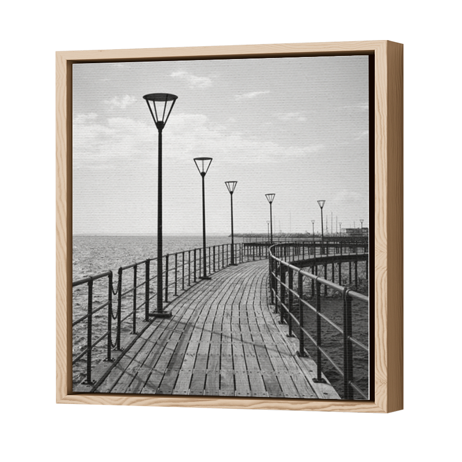 Thumbnail for Canvas - Wood Grain Floating Frame