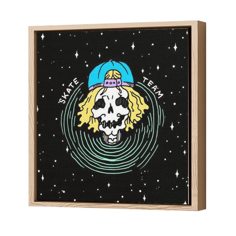Thumbnail for Canvas - Wood Grain Floating Frame