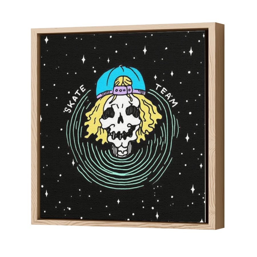 Thumbnail for Canvas - Wood Grain Floating Frame
