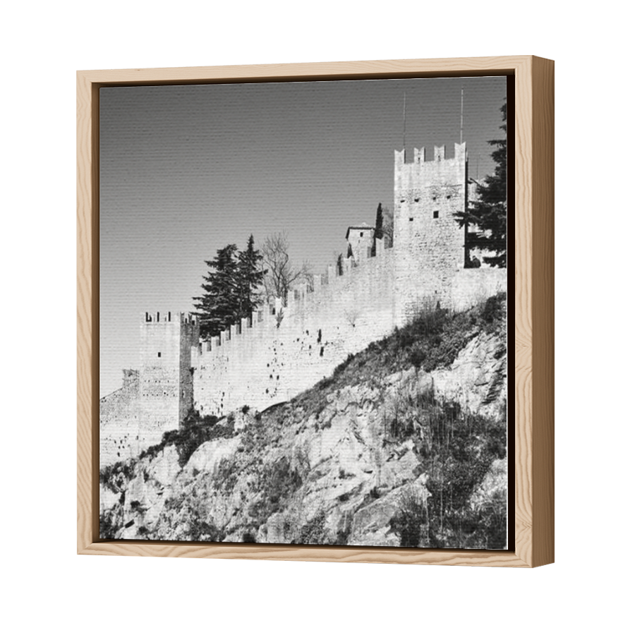 Thumbnail for Canvas - Wood Grain Floating Frame