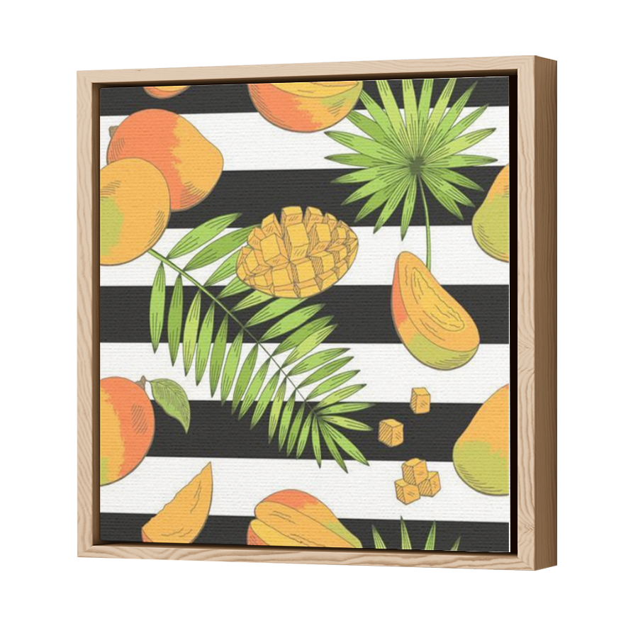 Thumbnail for Canvas - Wood Grain Floating Frame