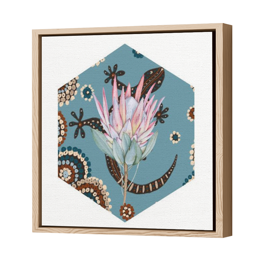 Thumbnail for Canvas - Wood Grain Floating Frame
