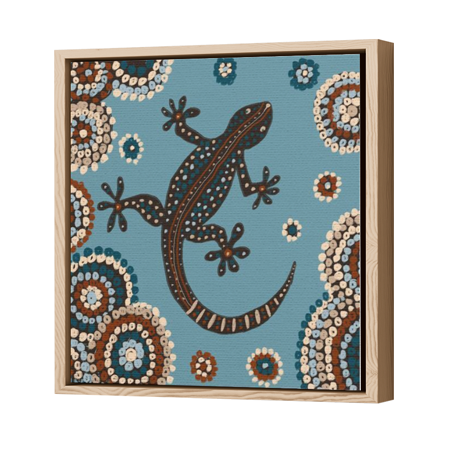 Thumbnail for Canvas - Wood Grain Floating Frame