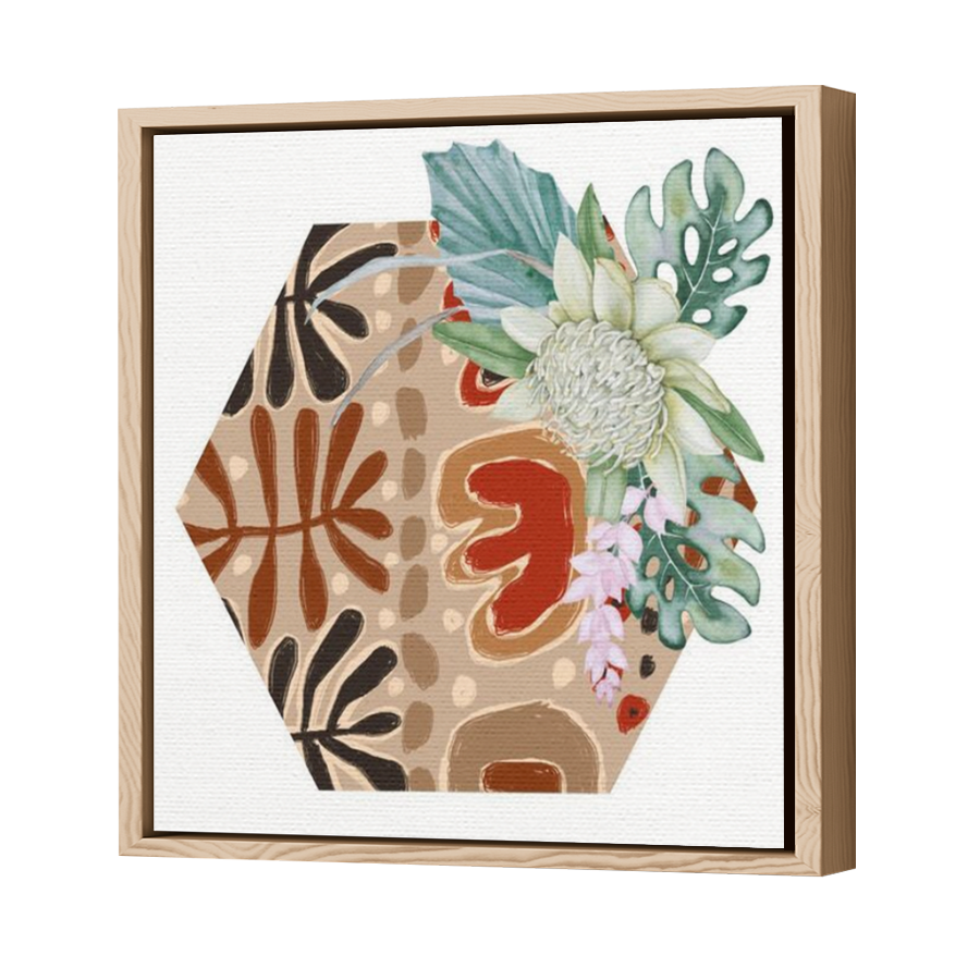 Thumbnail for Canvas - Wood Grain Floating Frame