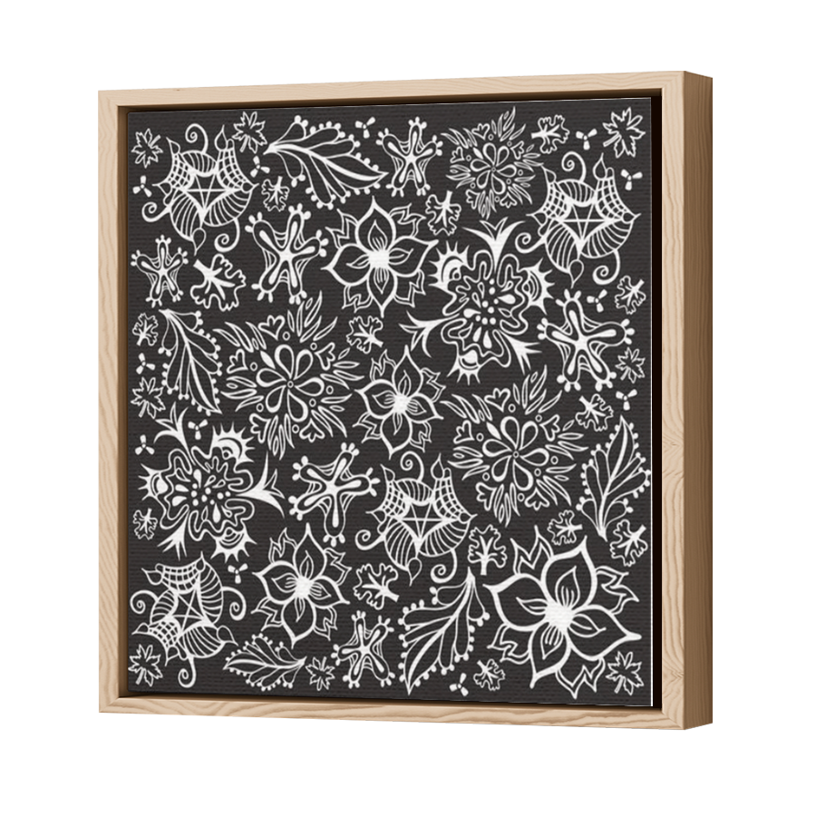 Thumbnail for Canvas - Wood Grain Floating Frame