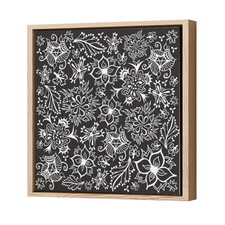 Thumbnail for Canvas - Wood Grain Floating Frame