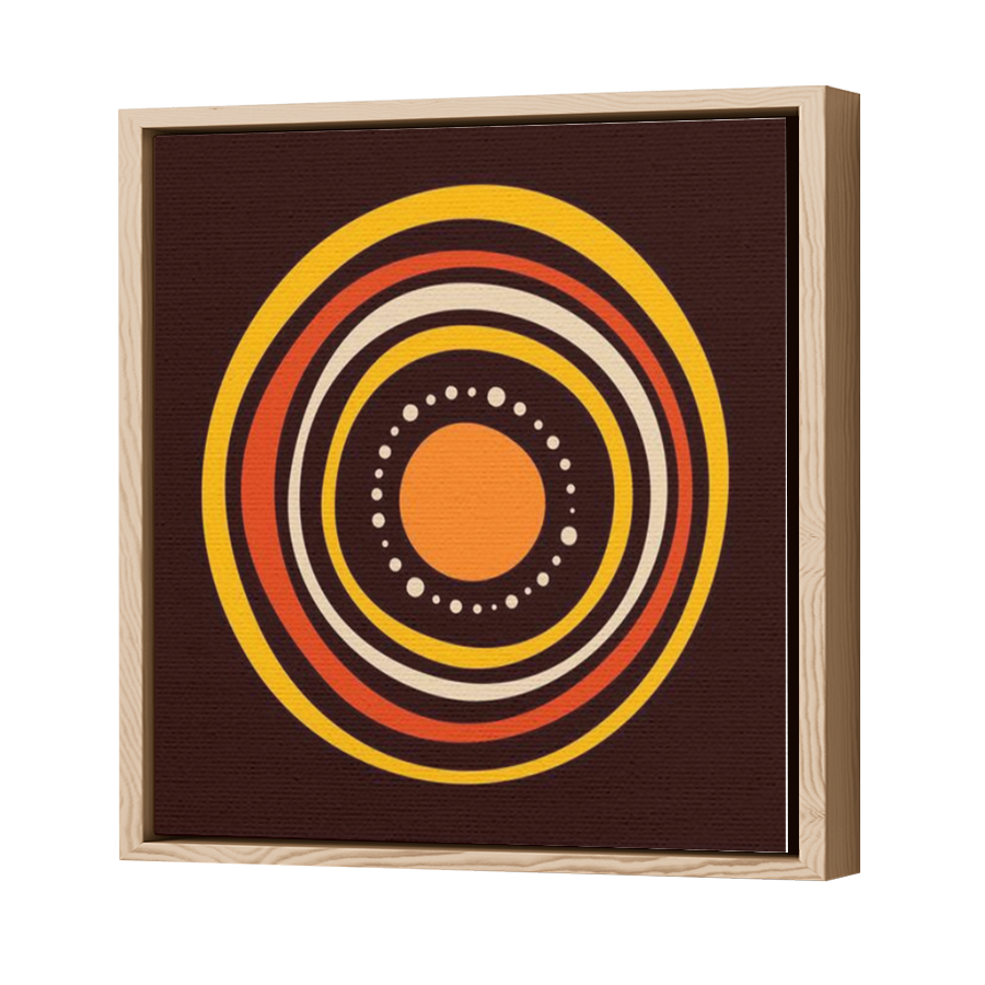 Thumbnail for Canvas - Wood Grain Floating Frame