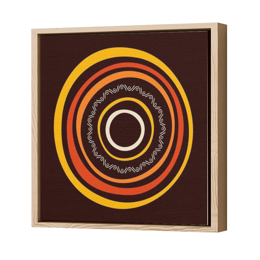 Thumbnail for Canvas - Wood Grain Floating Frame