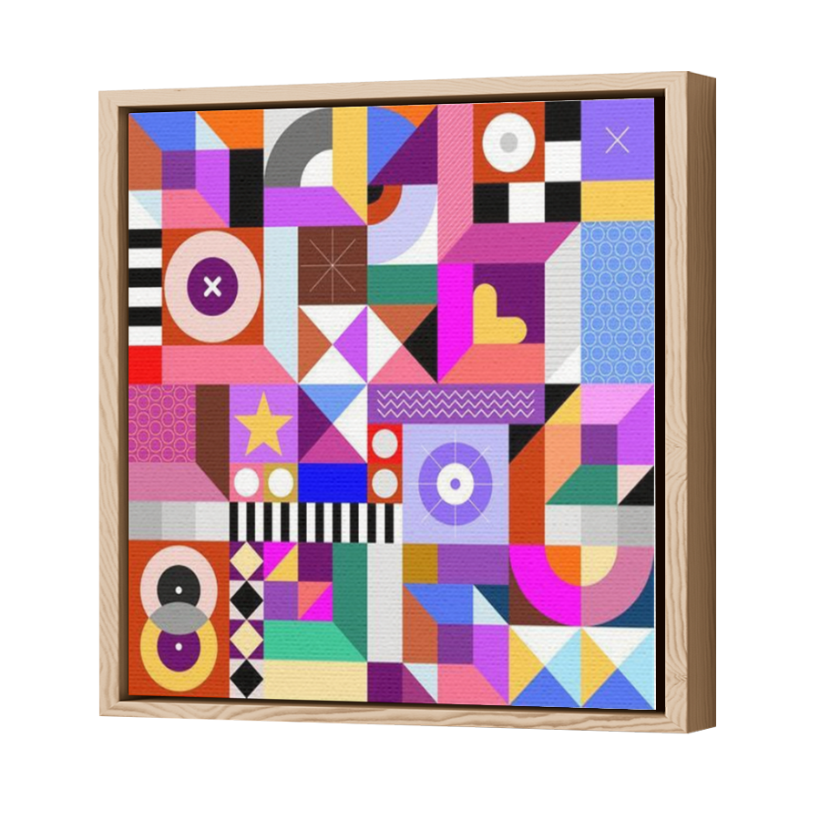 Thumbnail for Canvas - Wood Grain Floating Frame